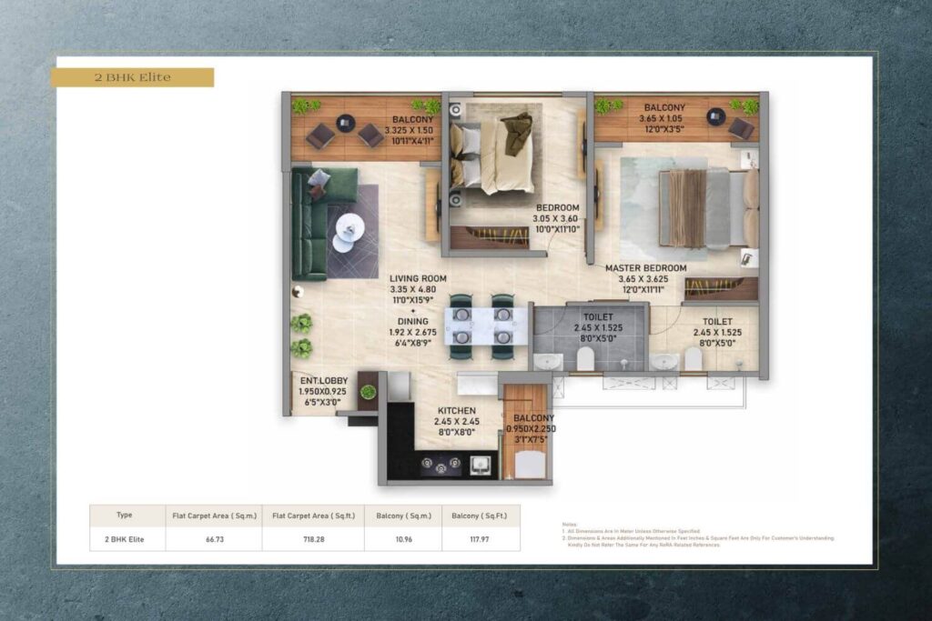 Kolte Patil Life Republic AROS Floor Plan1